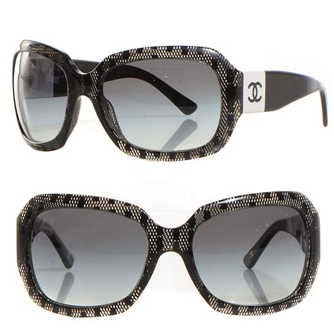 chanel sunglasses 5146|Chanel Sunglasses black white 5146 with case .